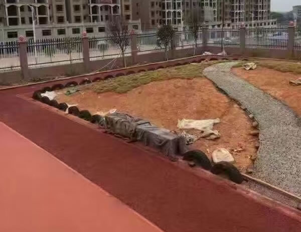 嘉興彩色透水混凝土路面施工